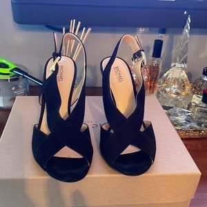 Michael Kors black suede sandals